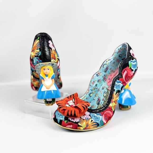 Irregular Choice x Disney Alice in Wonderland Flowers Can’t Talk Heels – Size 39 - Picture 7 of 11